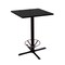Holland Bar Stool Co 36" 211 Black Table, 30" x 30" Square Top, Foot Ring 211-3036BW30SQFTRG - alternate 1